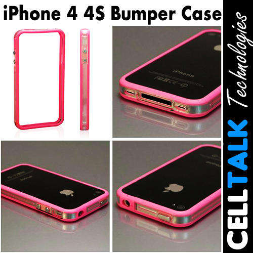 Soft TPU Bumper Case Cover For iPhone 4 4S PINK
